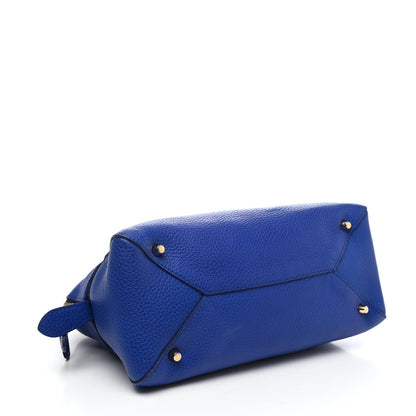 Burberry London Grainy Calfskin Small Greenwood Bowling Bag Brilliant Blue 3 of 4