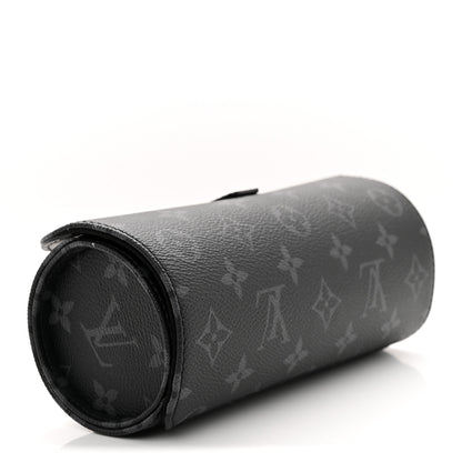 Louis Vuitton Monogram Eclipse 3 Watch Travel Case 3 of 6