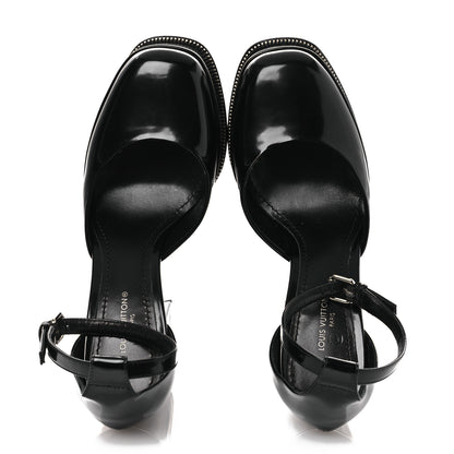 Louis Vuitton Patent Fame Platform Pumps 36  Black 2 of 10