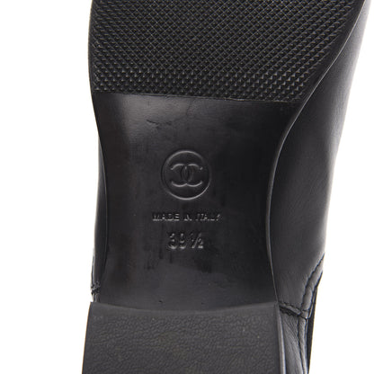 Chanel Calfskin Elastic Short Boots 39.5 Black 6 of 11