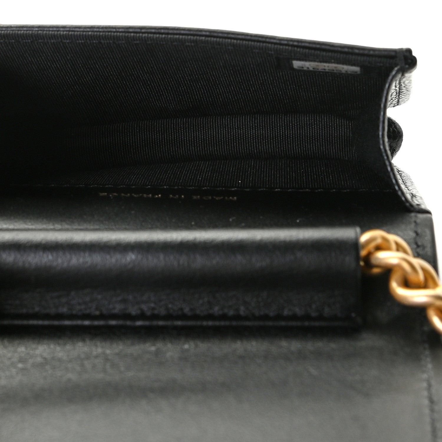 Chanel Caviar Chevron Quilted Boy Flap Waist Belt Bag Black 4 of 12