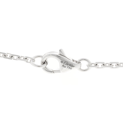 Cartier 18K White Gold Diamond Interlocking LOVE Necklace 4 of 4