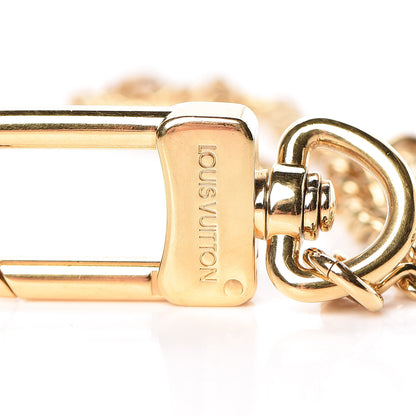Louis Vuitton Metal Pochette Extender Key Ring Chain Gold 3 of 6