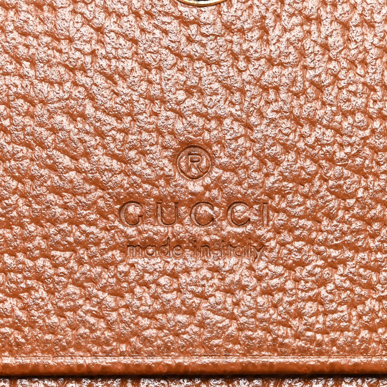 Gucci Wonka Grain Calfskin Diana Card Case Wallet Cuir 6 of 8