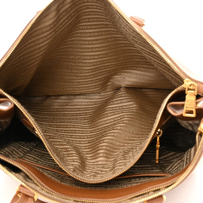Prada Saffiano Lux Extra Large Galleria Double Zip Tote Caramel 5 of 19