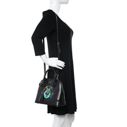 Balenciaga Calfskin You Are The World S Ville Top Handle Bag Black Multicolor 2 of 9