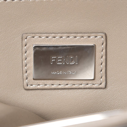 Fendi Vitello Morgan Shiny Nappa Medium Peekaboo Iconic Satchel Tortora 8 of 9