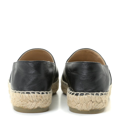 Chanel Lambskin CC Espadrilles 36 Black 8 of 24