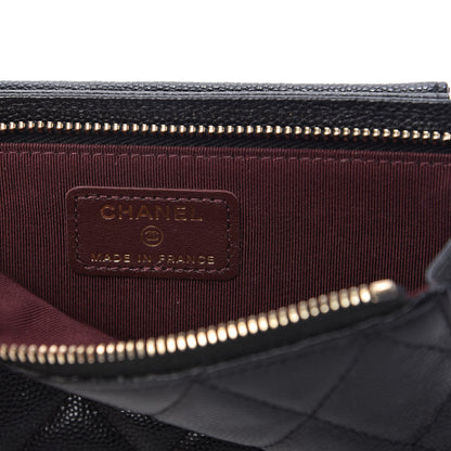 Chanel Caviar Quilted Zip Phone Case Black 9 of 11
