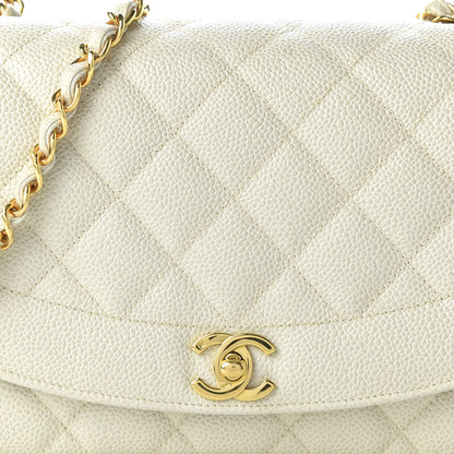 Chanel Caviar Quilted Medium Single Flap White 11 of 11