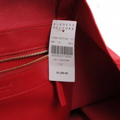 Celine Leather Cabas Horizontal Tote Red 8 of 8