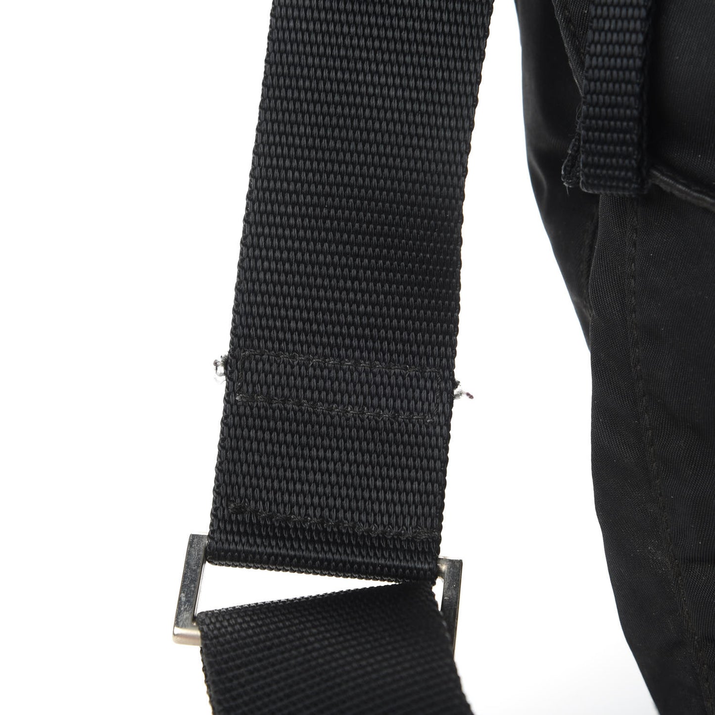 Nylon Vela Sport Messenger Bag Black