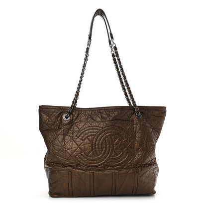 Chanel Metallic Aged Calfskin Large Shopping In Moscow Tote Bronze 1 of 12