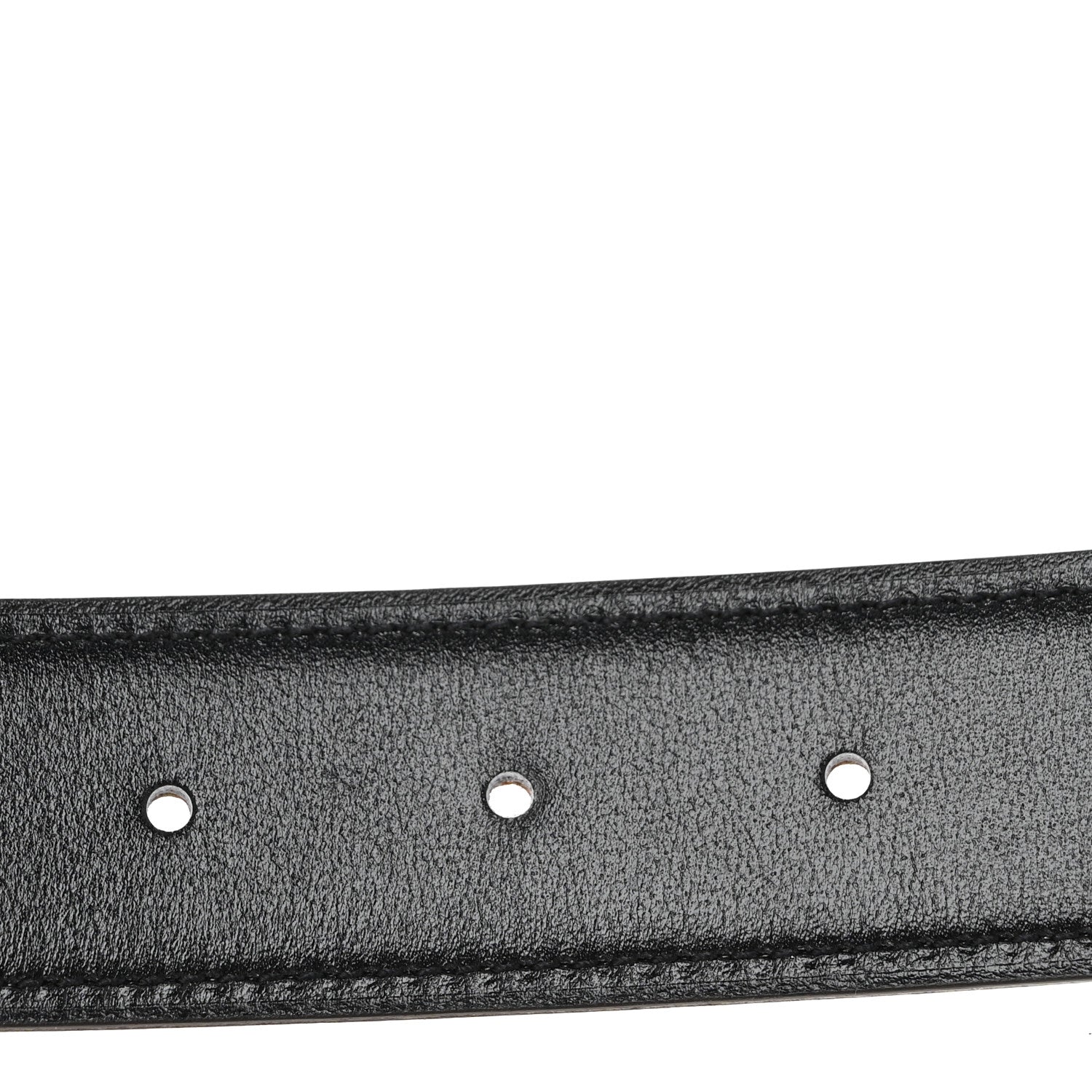 Hermes Box Togo Reversible Polished 32mm Quizz H Belt 105 Black Gold 5 of 8