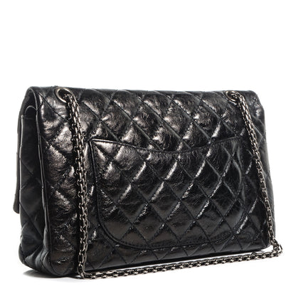 Chanel Glazed Calfskin 2.55 Reissue 226 Flap Black 3 of 8