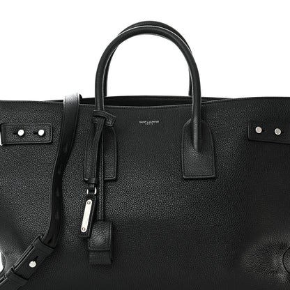 Saint Laurent Grained Calfskin Large Thin Sac De Jour Black 7 of 18