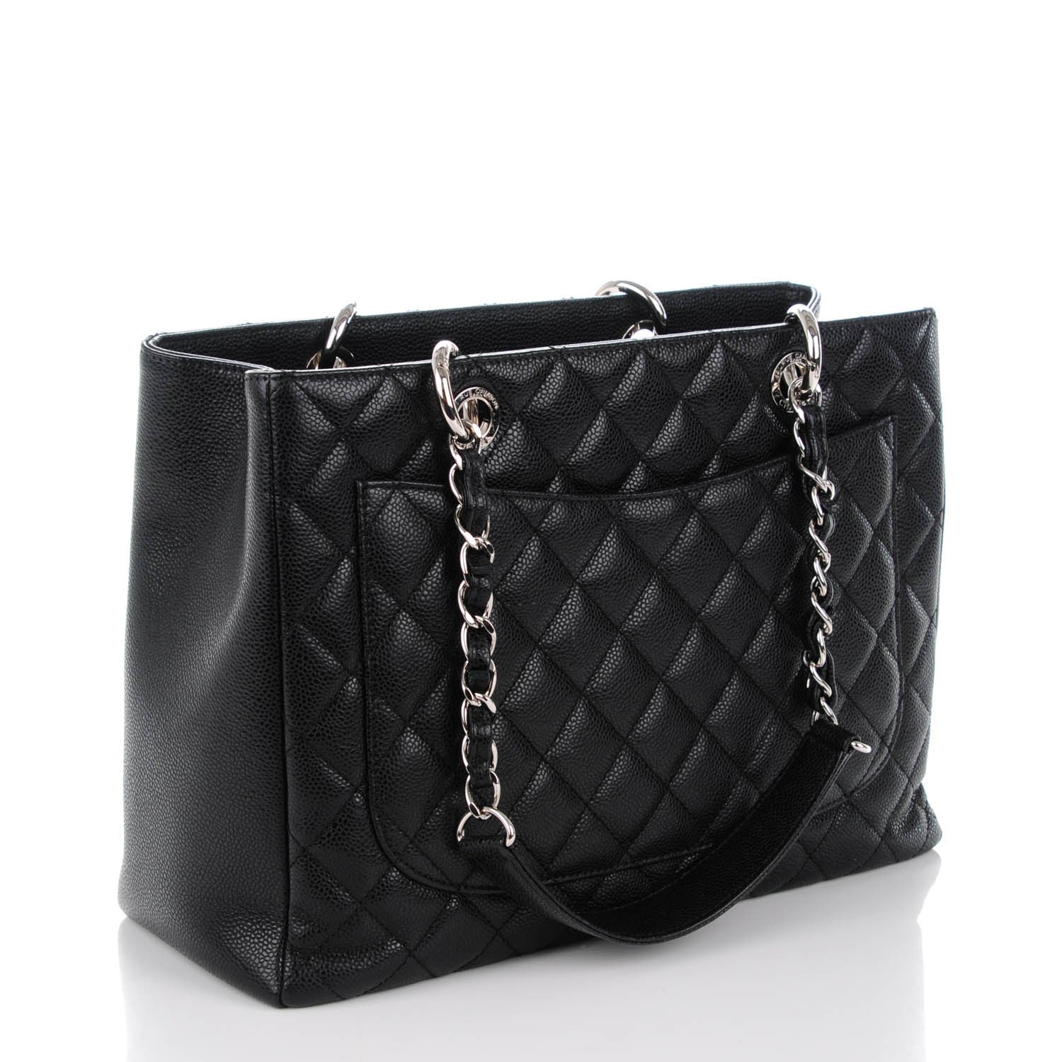 Chanel Caviar Quilted Grand Shopping Tote GST Black 3 of 7