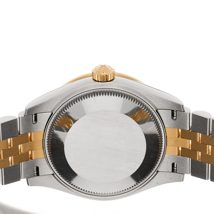 Rolex Stainless Steel 18K Yellow Gold Diamond Bezel 31mm Oyster Perpetual Datejust Watch Champagne 278383RBR 4 of 5