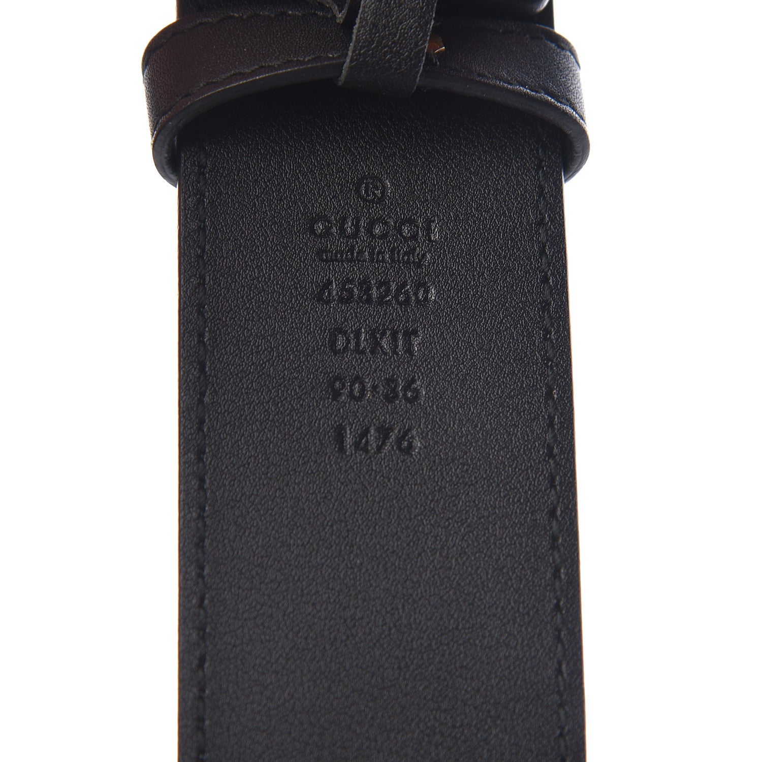 Gucci Moon Calfskin Pearl Double G 40mm Belt 90 36 Black Cream 4 of 6