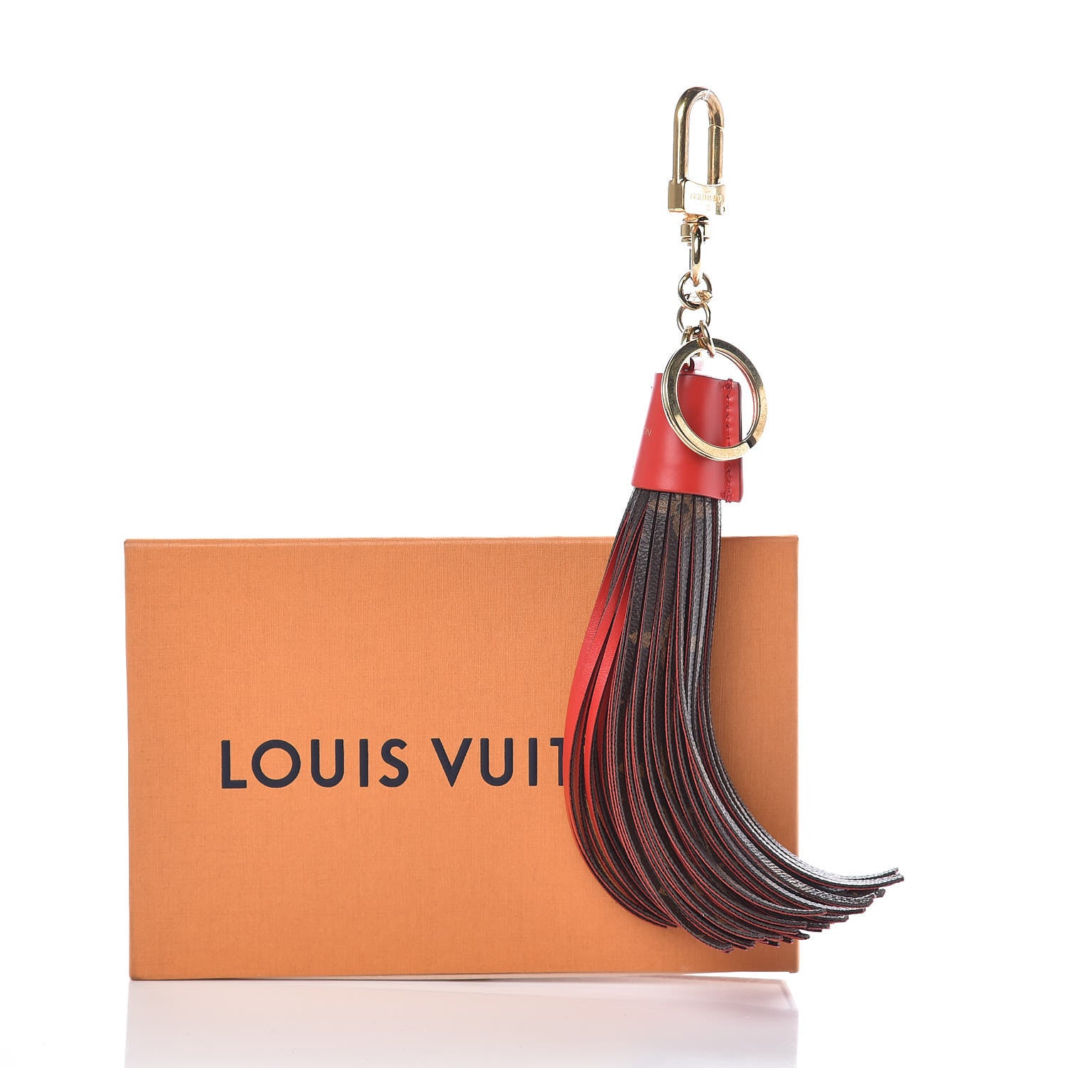 Louis Vuitton Monogram Tassel Bag Charm Red 6 of 6