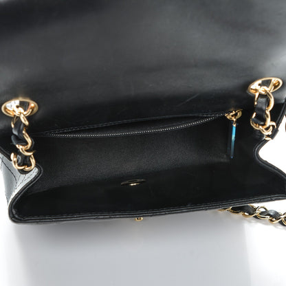 Chanel Lambskin Quilted Mini Square Flap Black 5 of 7