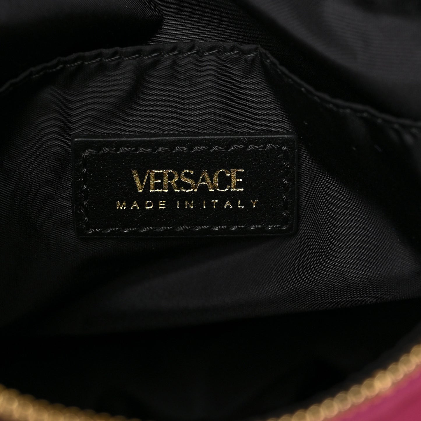 Calfskin Chevron Large Boy Cosmetic Case Black