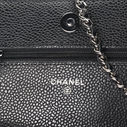 Chanel Caviar Quilted Wallet On Chain WOC Black 6 of 11