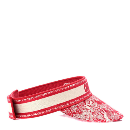 Christian Dior Toile De Jouy Reverse Visor Red 4 of 7