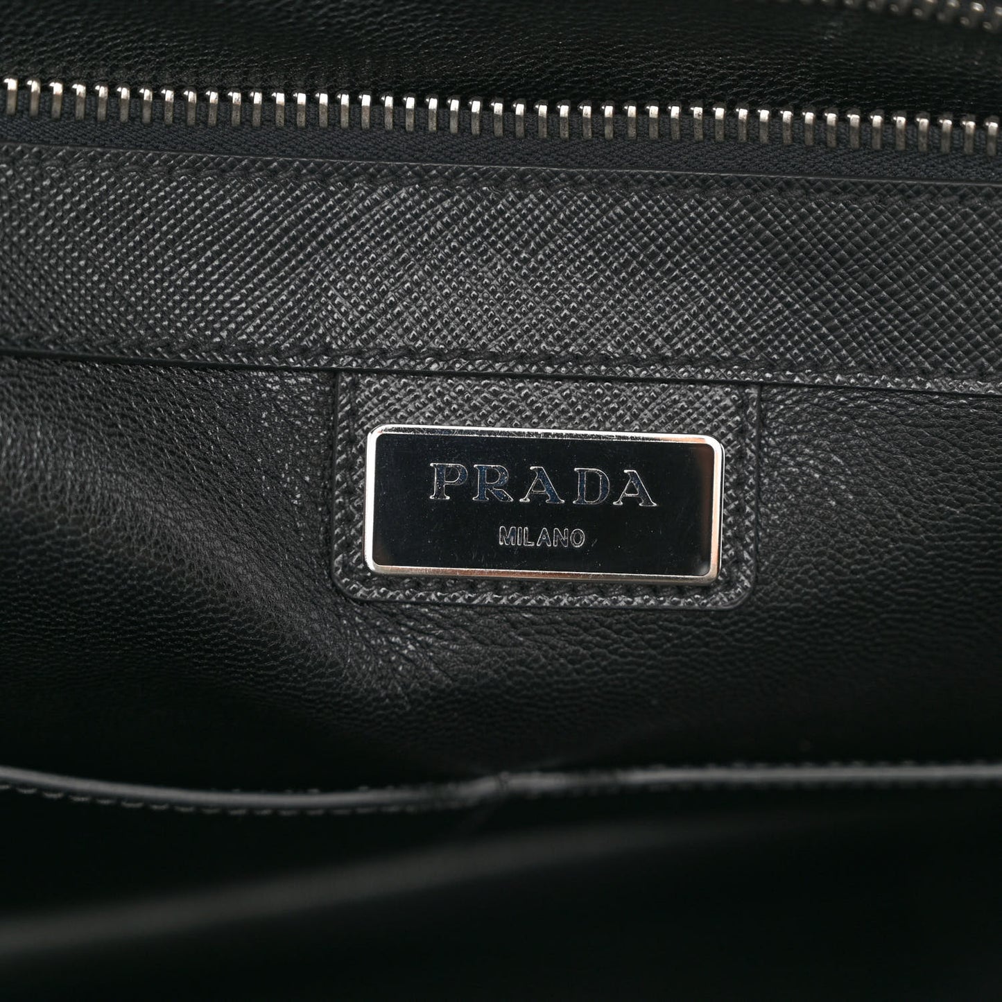 Saffiano Travel Briefcase Black