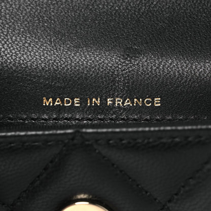 Chanel Goatskin Quilted Airpods Pro Case Belt Black 10 of 16