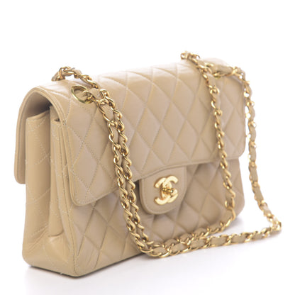 Chanel Lambskin Quilted Small Double Sided Flap Beige 3 of 12