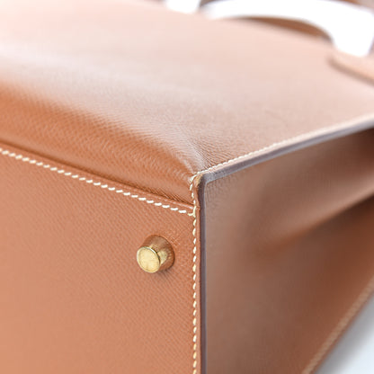 Hermes Courchevel Kelly Sellier 32 Gold 40 of 41