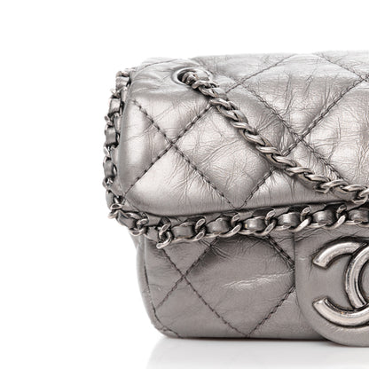 Chanel Metallic Calfskin Mini Chain Me Flap Silver 12 of 12
