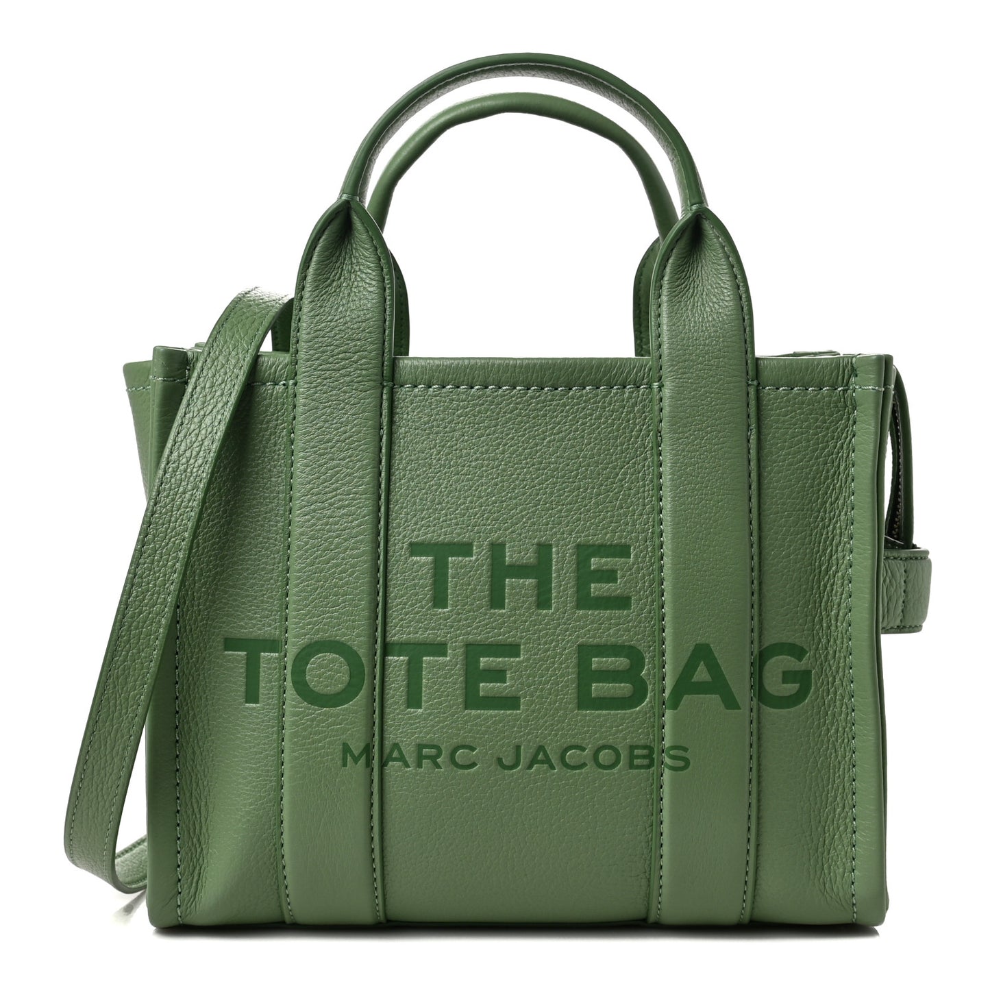 Grained Calfskin Small The Tote Bag Aspen Green