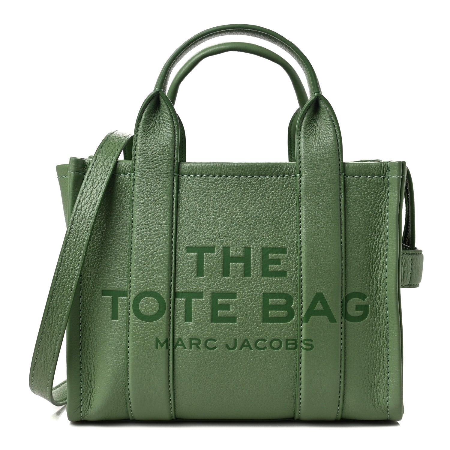 Marc Jacobs Grained Calfskin Small The Tote Bag Aspen Green 1 of 8