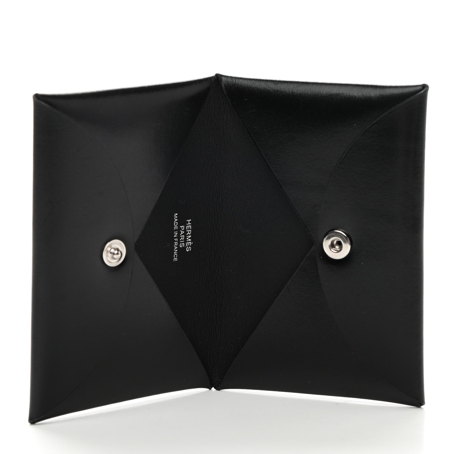 Hermes Box Calvi Card Case Black 5 of 9