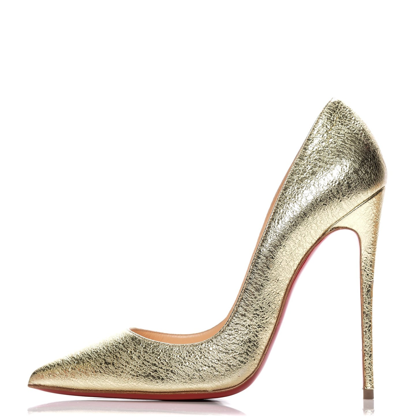 Metallic Crinkled So Kate 120 Pumps 38 Gold