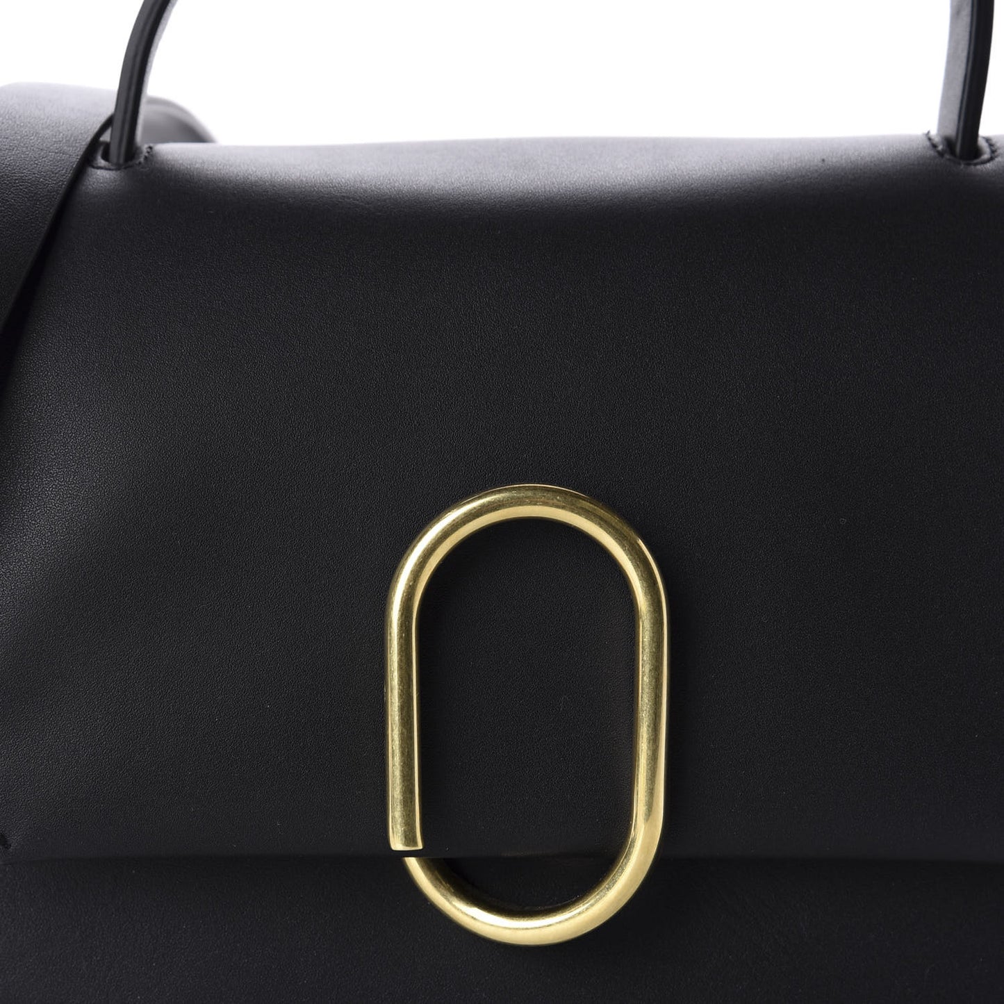 3.1 Smooth Calfskin Mini Alix Top Handle Satchel Black