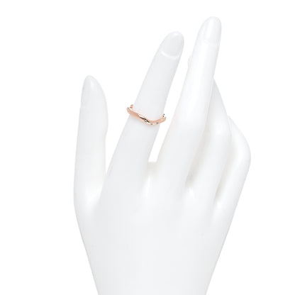 Tiffany 18K Rose Gold Diamond Elsa Peretti Wedding Band Ring 50 5.5 3 of 8