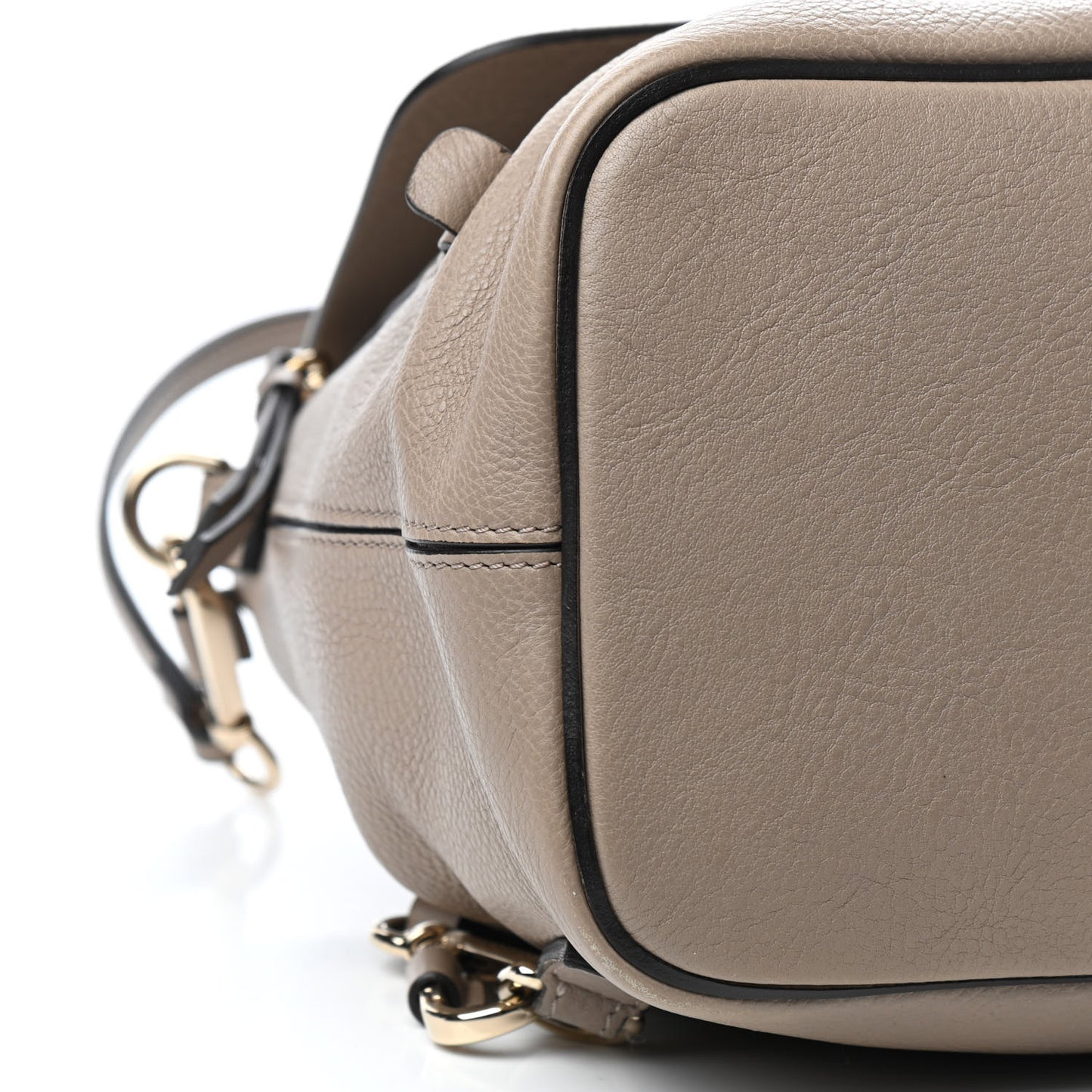 Suede Calfskin Medium Faye Backpack Motty Grey