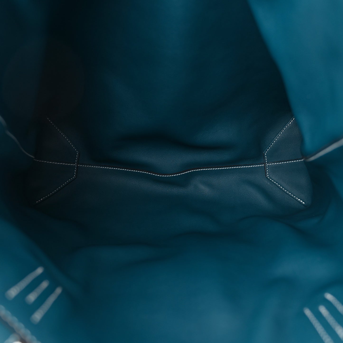 Veau Sikkim Taurillon Clemence Double Sens 36 Reversible Tote Colvert Bleu Atoll