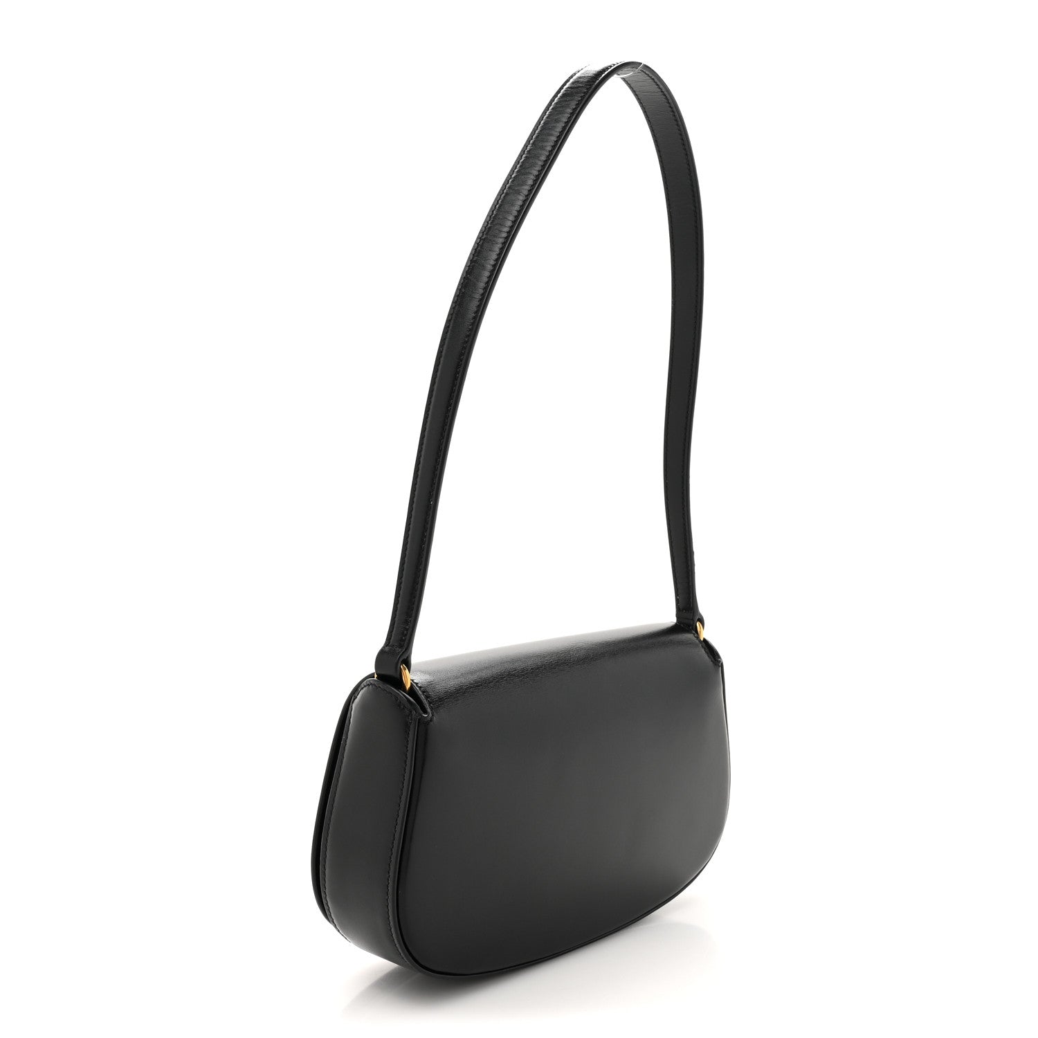 Saint Laurent Box Calfskin Mini Voltaire Shoulder Bag Black 3 of 11