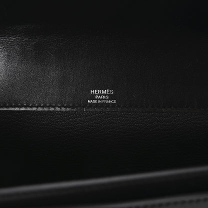 Hermes Box Kelly Depeches 25 Pouch Black 7 of 8