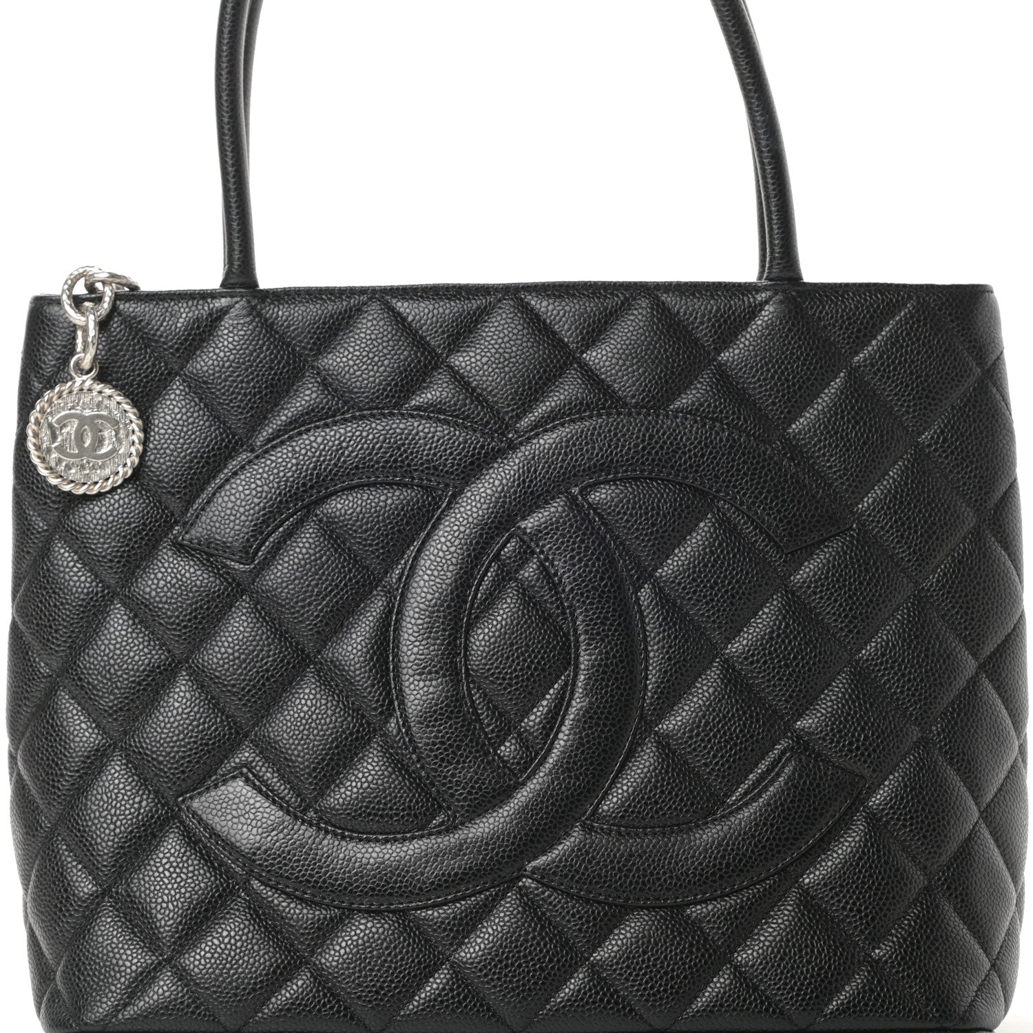 Chanel Caviar Quilted Medallion Tote Black 8 of 10