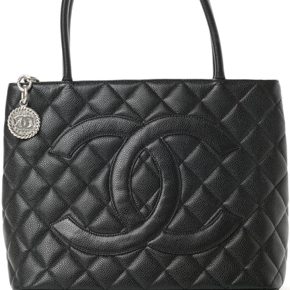 Chanel Caviar Quilted Medallion Tote Black 8 of 10