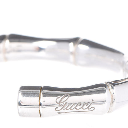 Gucci Sterling Silver Bamboo Cuff Bracelet 18 4 of 8