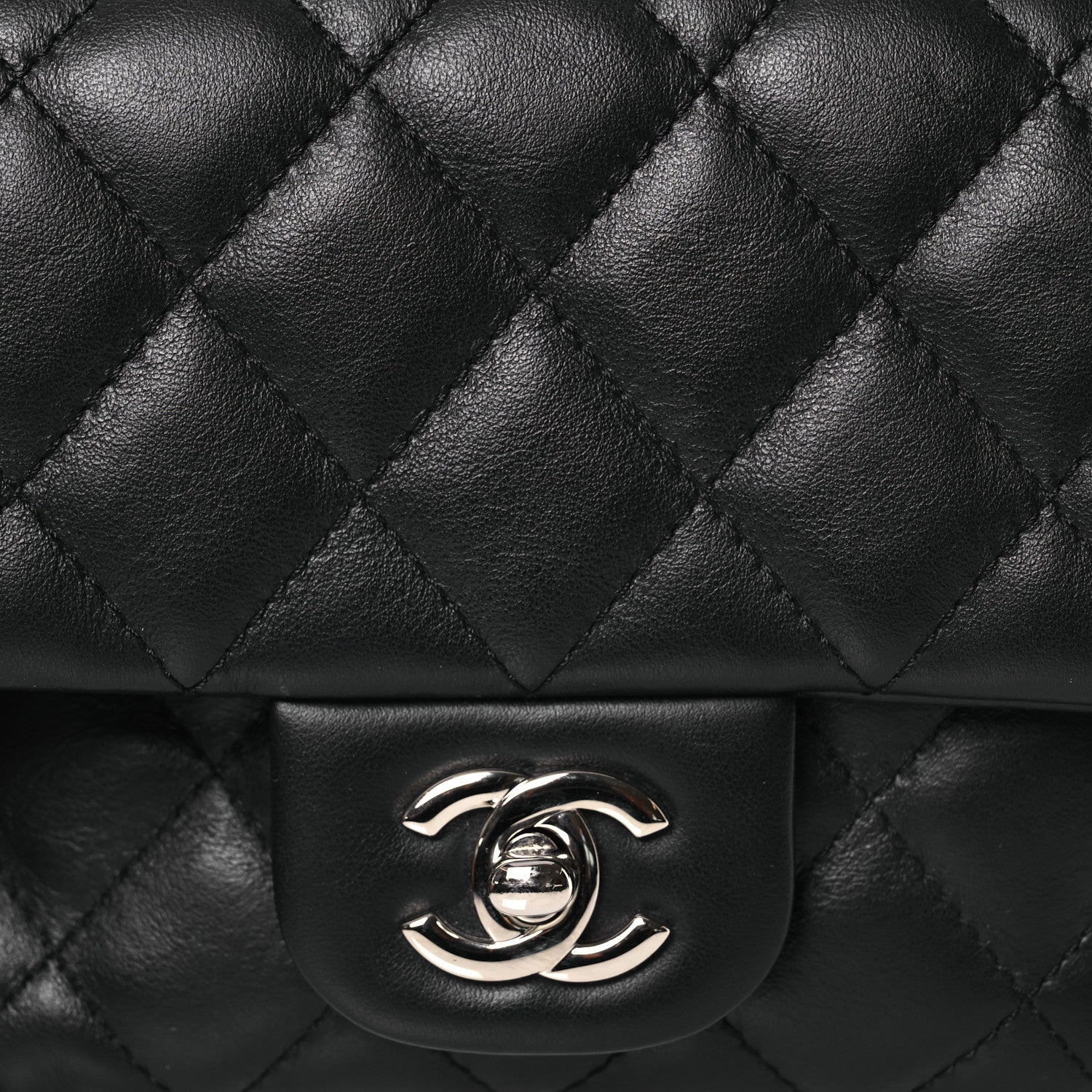Chanel Calfskin Quilted CC Uniform Flap Belt Bag Black 9 of 13