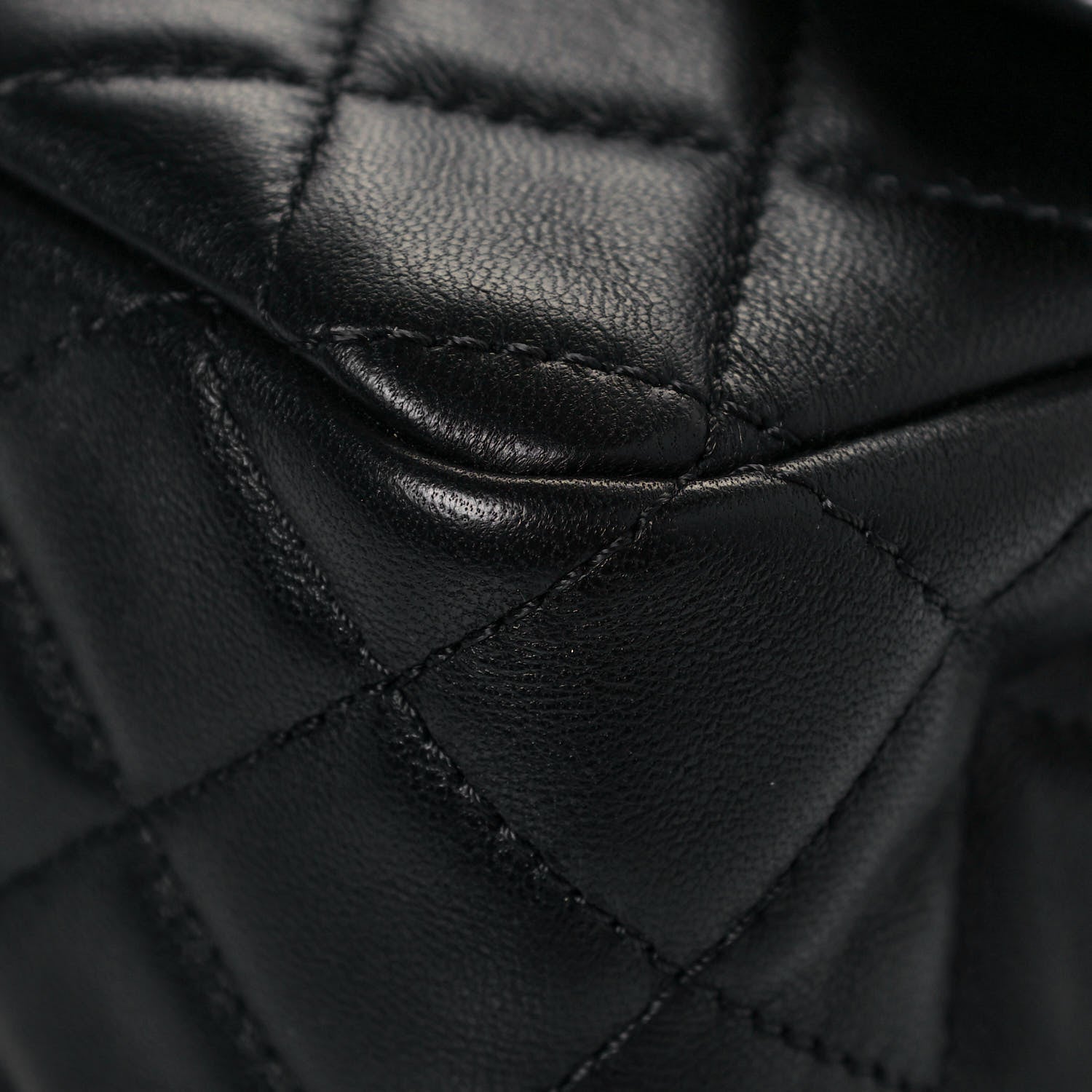 Chanel Lambskin Quilted Mini Rectangular Pearl Crush Flap Black 10 of 15