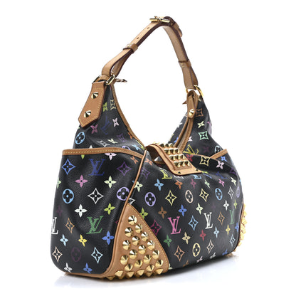 Louis Vuitton Monogram Multicolor Chrissie Black 3 of 9