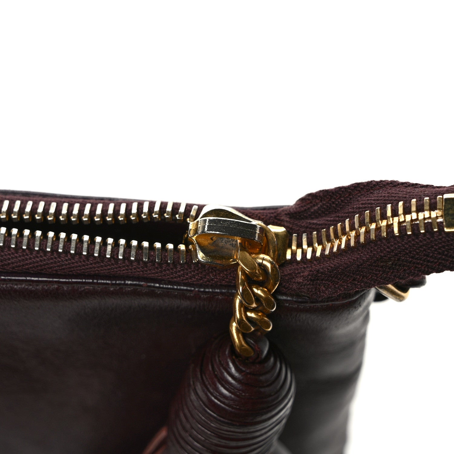 Saint Laurent Calfskin Teen Monogram Crossbody Bag Bordeaux 9 of 9